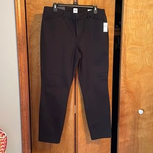 Gap Signature Skinny Ankle Khaki Mis Rose Black Pants